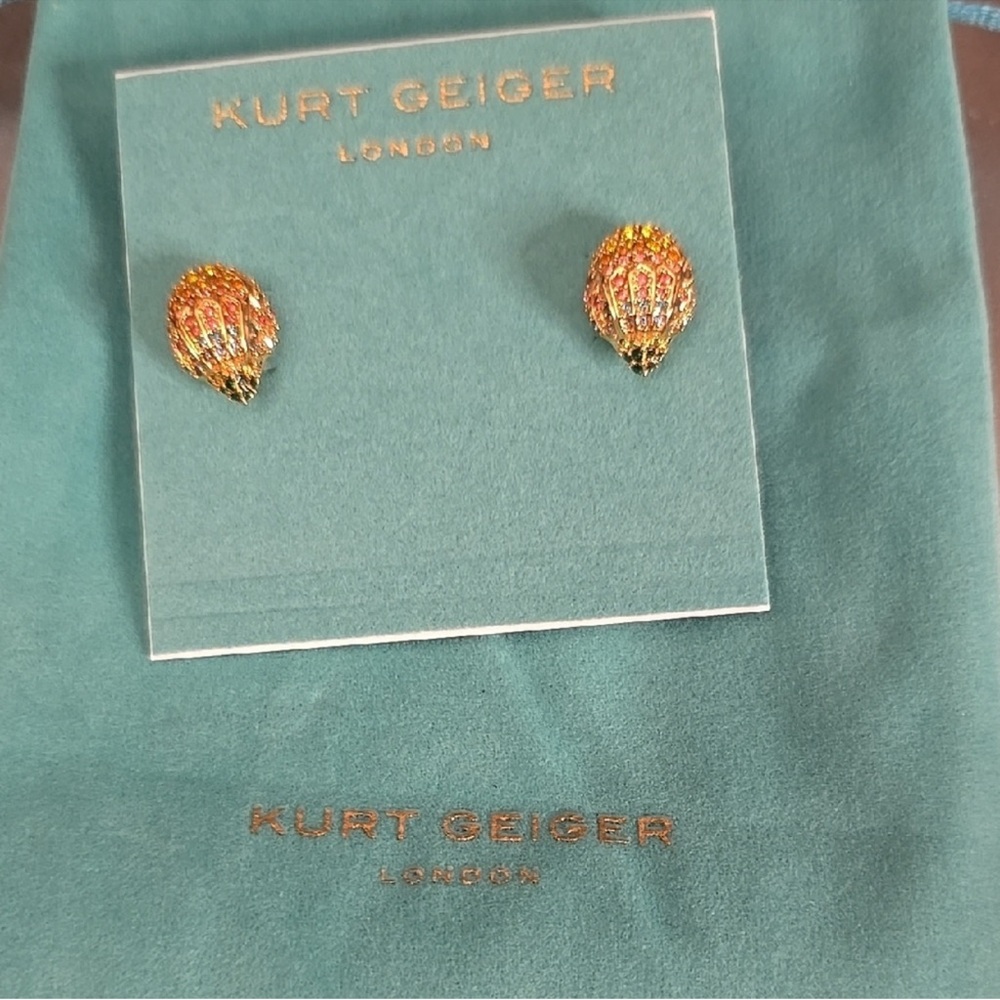 Kurt Geiger Multicolor Crystal Earrings - Picture 2 of 4